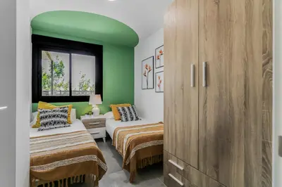 Cama o camas de una habitación en Penthouse City Hub Stay