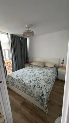 Cama o camas de una habitación en Luxury Ocean View Patalavaca Apartment