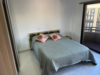 Cama o camas de una habitación en Apartamento Las Canteras