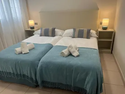 Cama o camas de una habitación en Hola La Fuente