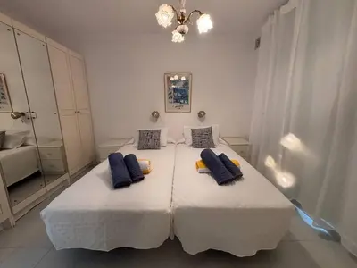 Cama o camas de una habitación en Relax Rocas Rojas