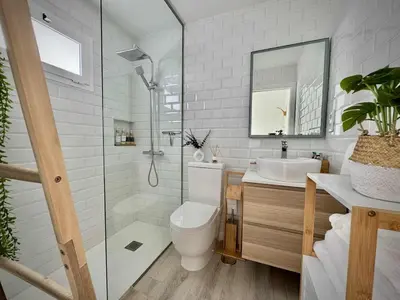 Un baño de Las Dunas Bungalow Only Adults