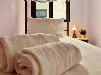 Cama o camas de una habitación en Click&Guest - Radiant Home with Sea Views