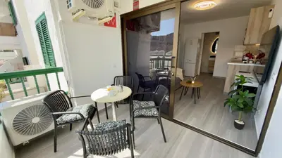Una cocina o zona de cocina en Carolina apartment, two bedrooms with air conditioning and a fully equipped kitchen, close to the beach and shopping center