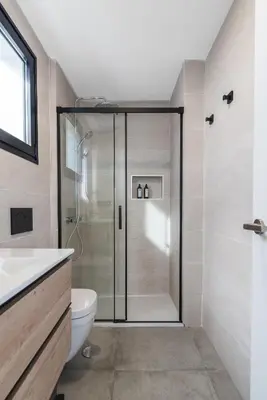 Un baño de Villa Aurea, Piscina privada, Solárium, Vistas
