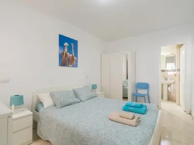 Cama o camas de una habitación en Pura Vida - 10 min de Maspalomas y Aeropuerto