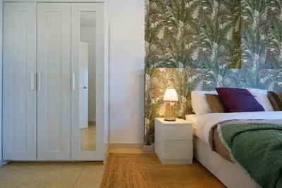 Cama o camas de una habitación en Meloneras beach detached house with BBQ and garden