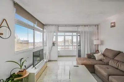 Zona de estar de Leo's House Las Canteras 1BR