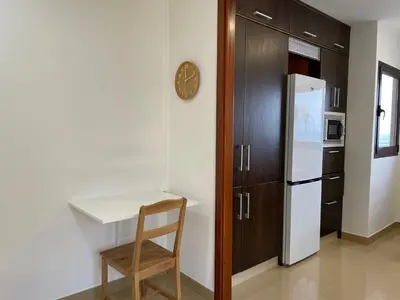 Una cocina o zona de cocina en Ocean View Quintanilla