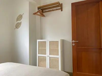Cama o camas de una habitación en Ocean View Quintanilla