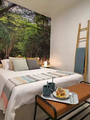 Cama o camas de una habitación en La Herbolera Vv Apartamento