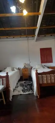 Cama o camas de una habitación en Jesús del Monte
