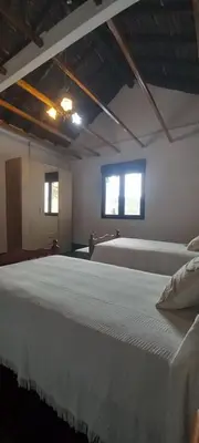 Cama o camas de una habitación en Jesús del Monte