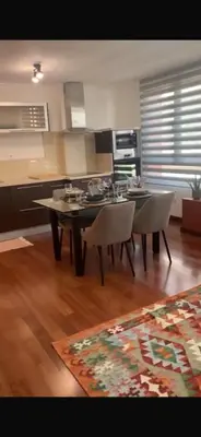 Una cocina o zona de cocina en Apartment for 4 people Albareda