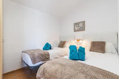 Cama o camas de una habitación en El Refugio de Agueda