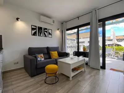 Zona de estar de Fantastic Bungalow at Maspalomas Lago