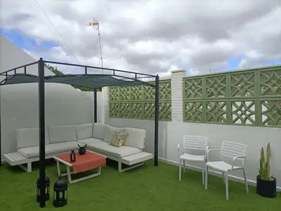 Jardín al aire libre en La Timba Apartamento