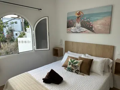 Cama o camas de una habitación en Mirador de Tabaibales