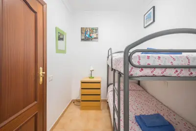 Cama o camas de una habitación en Playa Sardina Home with Pool