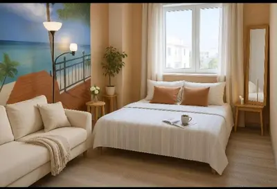Cama o camas de una habitación en Arguinegin Gran Canaria Near the Beach with ocean view