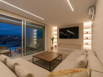Zona de estar de Salobre Golf Villas Kaiman