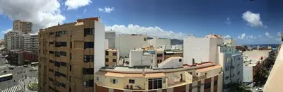 Vista general de Las Palmas de Gran Canaria o vista desde el apartamento