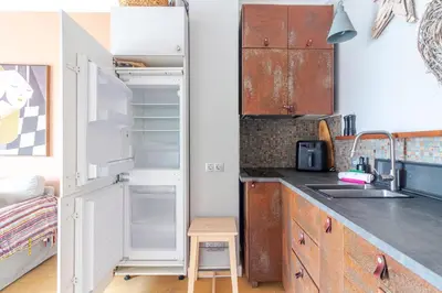 Una cocina o zona de cocina en Casa Bonita