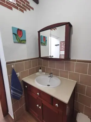 Un baño de Casa Gloria, encanto canario entre montaña y mar