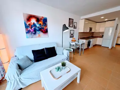 Zona de estar de Canary Dreams Ocean View
