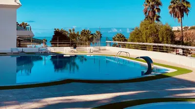 Piscina en o cerca de Fresh Flat with Terrace in Puerto Rico