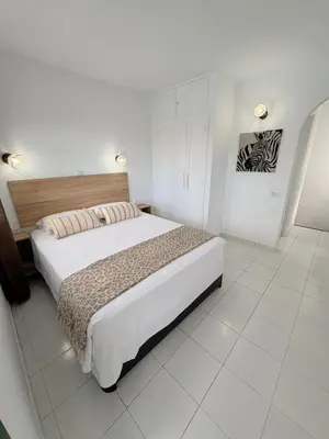 Cama o camas de una habitación en Oasis Maspalomas Dunaflor Verde
