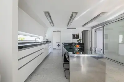 Una cocina o zona de cocina en Villa with swimming pool in Pasito Blanco T4