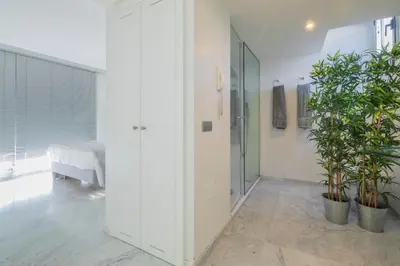 Cama o camas de una habitación en Villa with swimming pool in Pasito Blanco T4