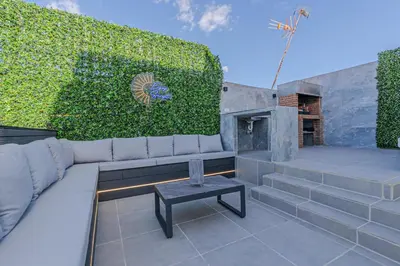 Zona de estar de Modern house with sea views, pool and a chillout terrace