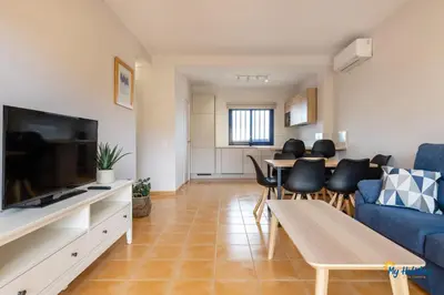 Una televisión o centro de entretenimiento en Villa Meloneras III