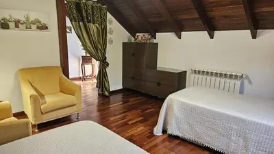 Cama o camas de una habitación en Finca Las Tejas