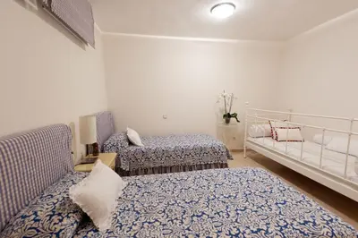 Cama o camas de una habitación en Chalet adosado en Pasito BM17