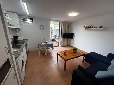 Una cocina o zona de cocina en Oasis de paz junto al mar