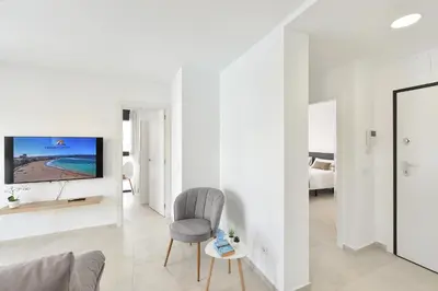 Una televisión o centro de entretenimiento en Calma Costera 2B by VillaGranCanaria