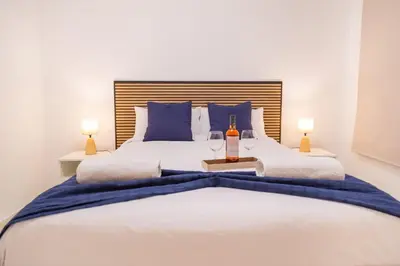 Cama o camas de una habitación en Piso del mar