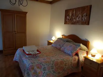 Cama o camas de una habitación en Casa Cueva Paquito