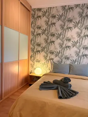 Cama o camas de una habitación en 3bedroom flat, 2 bath in Plaza de La feria