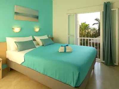Cama o camas de una habitación en Maspalomas Green Oasis 1404