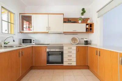 Una cocina o zona de cocina en Bungalow - Playa Maspalomas