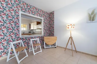 Una cocina o zona de cocina en Bungalow - Playa Maspalomas