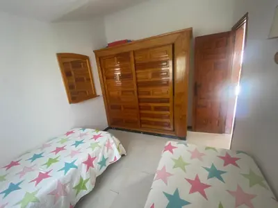 Cama o camas de una habitación en Fantástico Bungalow Santa Clara