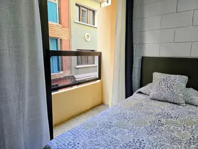 Cama o camas de una habitación en VV Claramar Playa 1B 