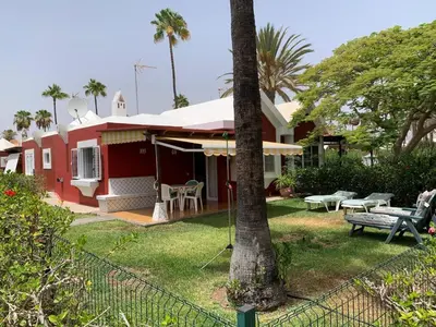 Jardín al aire libre en Bungalow with great garden, los Tunos
