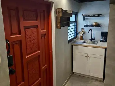 Una cocina o zona de cocina en Duna Camping Maspalomas Gran Canaria South Sur