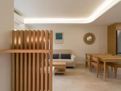 Zona de estar de Las Velas Suites Meloneras